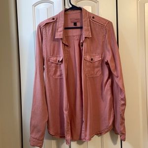 Blush pink button down M Shirt